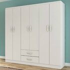 Guarda Roupa Casal 6 Portas 2 Gavetas Atalaia Evidência Móveis