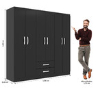 Guarda Roupa Casal 6 Portas 2 Gavetas Atalaia Evidência Móveis