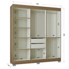 Guarda Roupa Casal 6 Portas 2 Gavetas Barcelona Poquema