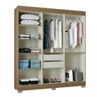 Guarda Roupa Casal 6 Portas 2 Gavetas Barcelona Poquema