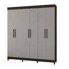 Guarda Roupa Casal 6 Portas 2 Gavetas Bergamo Poquema
