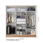 Guarda Roupa Casal 6 Portas 2 Gavetas Berlim Grafite