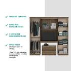 Guarda Roupa Casal 6 Portas 2 Gavetas C/ Escrivaninha
