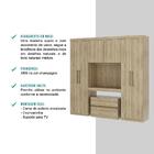 Guarda Roupa Casal 6 Portas 2 Gavetas C/ Escrivaninha