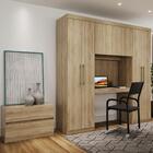 Guarda Roupa Casal 6 Portas 2 Gavetas C/ Escrivaninha