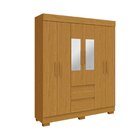 Guarda-roupa Casal 6 Portas 2 Gavetas Com Espelho 149cm Chant