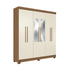Guarda-Roupa Casal 6 Portas 2 Gavetas Com Espelho 194,40cm To