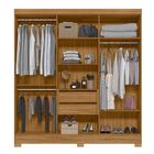 Guarda Roupa Casal 6 Portas 2 Gavetas Com Espelho Freijo / Of