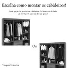 Guarda-roupa Casal 6 Portas 2 Gavetas Com Espelho Ideval Bran