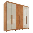 Guarda-roupa Casal 6 Portas 2 Gavetas Com Pés 100% Mdf Nápole
