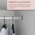 Guarda-roupa Casal 6 Portas 2 Gavetas Com Pés 100% Mdf Nápole