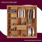 Guarda Roupa Casal 6 Portas 2 Gavetas Com Pés Mdf Veracruz Na