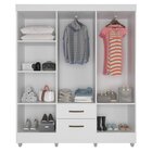 Guarda-roupa Casal 6 Portas 2 Gavetas E 5 Prateleira Lisa Mdp