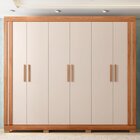 Guarda-roupa Casal 6 Portas 2 Gavetas Eden Freijó/off White