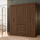 Guarda Roupa Casal 6 Portas 2 Gavetas Essenza Albatroz