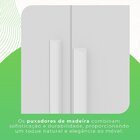 Guarda-roupa Casal 6 Portas 2 Gavetas Estrela Premium Branco