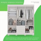 Guarda-roupa Casal 6 Portas 2 Gavetas Estrela Premium Branco