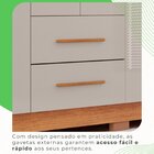 Guarda-roupa Casal 6 Portas 2 Gavetas Estrela Premium Cinamom