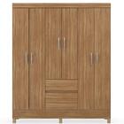 Guarda Roupa Casal 6 Portas 2 Gavetas Flash Ii D02 Amendola T