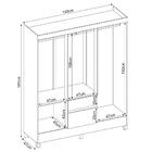 Guarda Roupa Casal 6 Portas 2 Gavetas Flash Ii D02 Ebano Touc