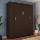 Guarda Roupa Casal 6 Portas 2 Gavetas Flash Ii Demóbile