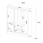 Guarda Roupa Casal 6 Portas 2 Gavetas Flash Ii Demóbile