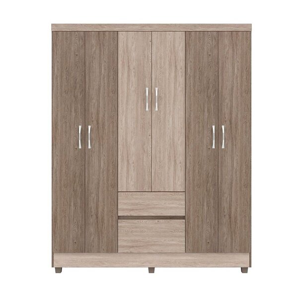 Guarda Roupa Casal 6 Portas 2 Gavetas Flash Ii Demóbile