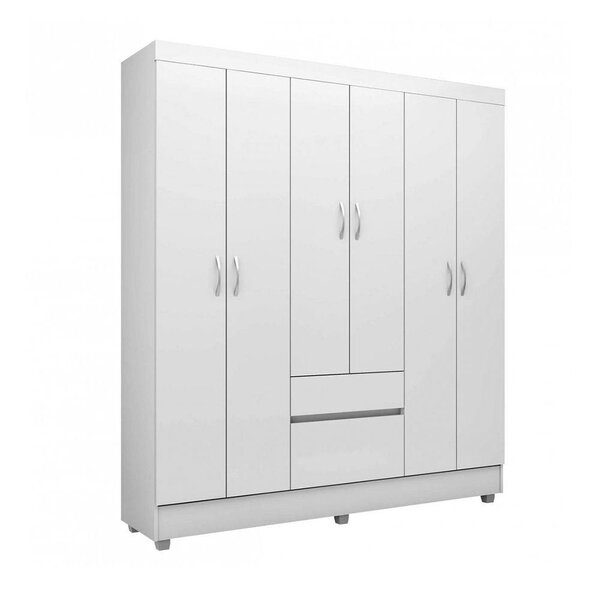 Guarda Roupa Casal 6 Portas 2 Gavetas Flash Ii Demóbile