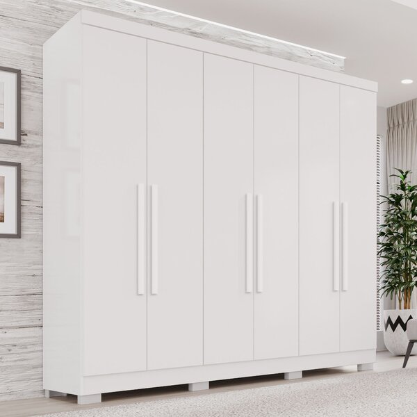 Guarda-roupa Casal 6 Portas 2 Gavetas França