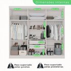 Guarda-roupa Casal 6 Portas 2 Gavetas França