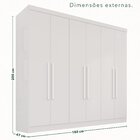 Guarda-roupa Casal 6 Portas 2 Gavetas França