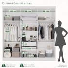 Guarda-roupa Casal 6 Portas 2 Gavetas França