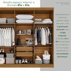 Guarda-roupa Casal 6 Portas 2 Gavetas França