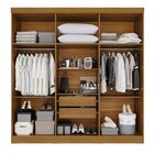 Guarda-roupa Casal 6 Portas 2 Gavetas França Cinamomo/off Whi