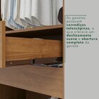 Guarda-roupa Casal 6 Portas 2 Gavetas França Cinamomo/off Whi