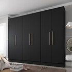 Guarda Roupa Casal 6 Portas 2 Gavetas Gold Fama Móveis