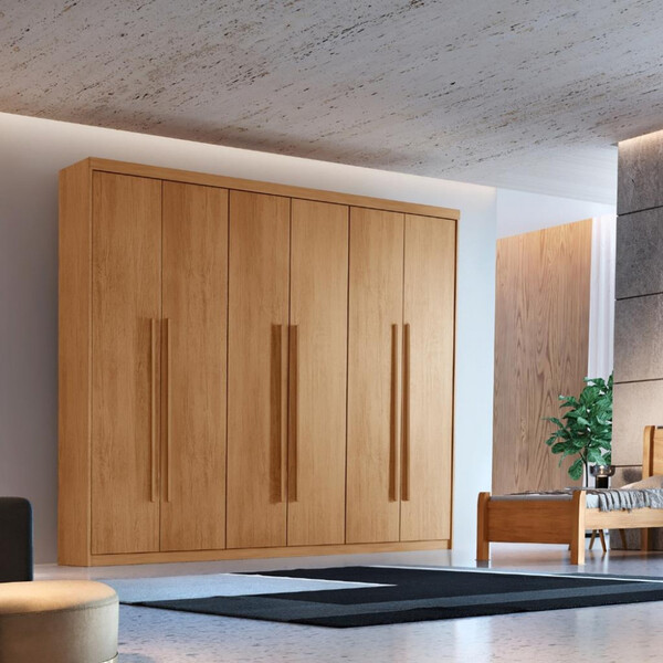 Guarda Roupa Casal 6 Portas 2 Gavetas Hawai Rufato | Leroy Merlin