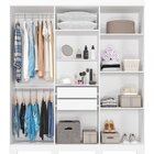 Guarda-roupa Casal 6 Portas 2 Gavetas Internas 180cm 100% Mdf