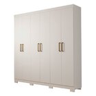Guarda-roupa Casal 6 Portas 2 Gavetas Internas 180cm 100% Mdf