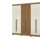 Guarda-roupa Casal 6 Portas 2 Gavetas Internas Atacama/ Areia