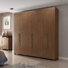 Guarda-roupa Casal 6 Portas 2 Gavetas Itá Espresso Móveis Dak