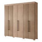 Guarda-roupa Casal 6 Portas 2 Gavetas Itá Espresso Móveis Hav