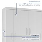 Guarda-roupa Casal 6 Portas 2 Gavetas Itapema Branco