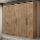 Guarda Roupa Casal 6 Portas 2 Gavetas Londres Maxel Móveis