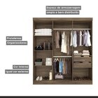 Guarda Roupa Casal 6 Portas 2 Gavetas Lyon Conquista Móveis C