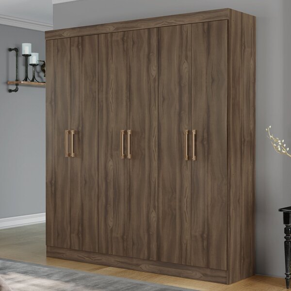 Guarda Roupa Casal 6 Portas 2 Gavetas Lyon Conquista Móveis C