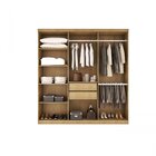 Guarda-roupa Casal 6 Portas 2 Gavetas Mdf Dinamarca Imbuia