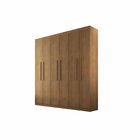 Guarda-roupa Casal 6 Portas 2 Gavetas Mdf Dinamarca Imbuia