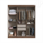 Guarda Roupa Casal 6 Portas 2 Gavetas Mdf New York Doripel