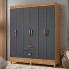 Guarda Roupa Casal 6 Portas 2 Gavetas Mobi Albatroz